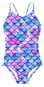 lot 1208 image: RAISEVERN Girls 1 Piece Swimsuit Mermaid Fish Scale Bathing Suit for Kids Cross Back Adjustable Straps Swim Suit Beach Summer Swimwear Size 8 - Retail $39