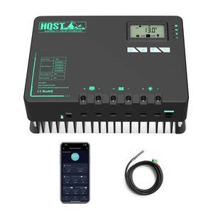 lot 1226 image: HQST 60 Amp MPPT Solar Charge Controller 12V24V36V48V Negative Grounded Controller with Built-in Bluetooth and Lithium Battery Low Temperature Protection Function, Support Two Units in Parallel - Retail $220