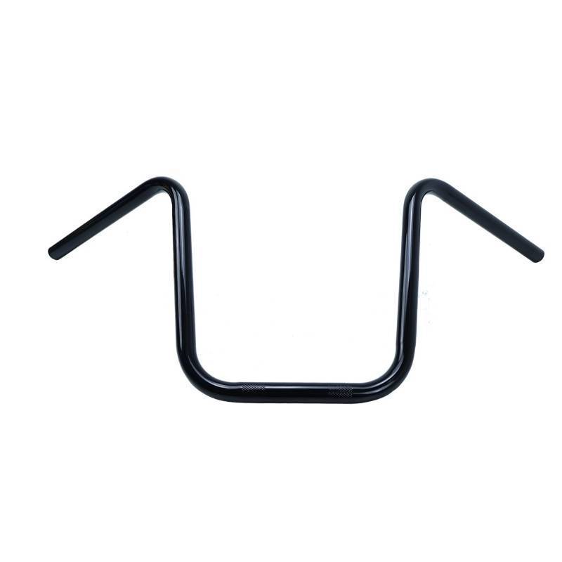 lot 2030 image: Universal Motorcycle 12 Rise 78��22MM Diameter Handlebars Mini Ape Hanger fit For Harley Softail Dyna Sportster Bobber Chopper Honda Yamaha Kawasaki Suzuki Polaris UTV ATV (Black) - Retail $55