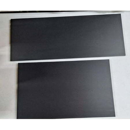 lot 2031 image: Set of Frameless Wood Signs 6 - 24�� X 9.5�� and 6 - 19  x 11.5  Wall Mount Black - Retail $28