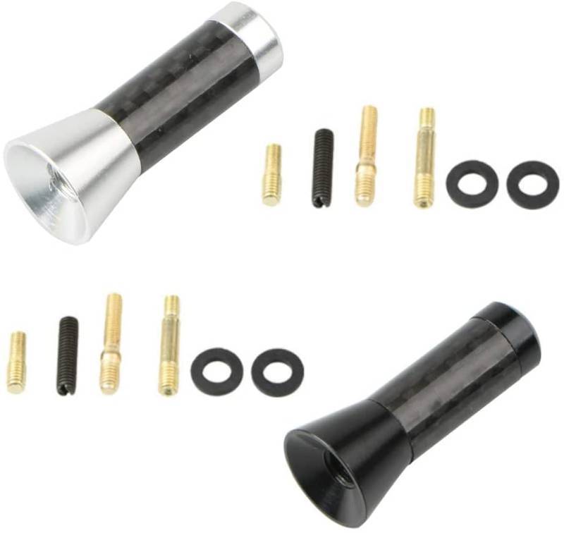 lot 2041 image: 14 PiecesSet Car Short Antenna Aluminum Alloy Short Car Antenna Universal Replacement Aerial for Vehicle with External Antenna - Retail $9