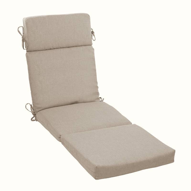 lot 2089 image: Arden Oceantex Outdoor Chaise Lounge Cushion, 72 x 21, Patio Cushion, Rain-Proof, Fade Resistant, Natural Tan - Retail $52