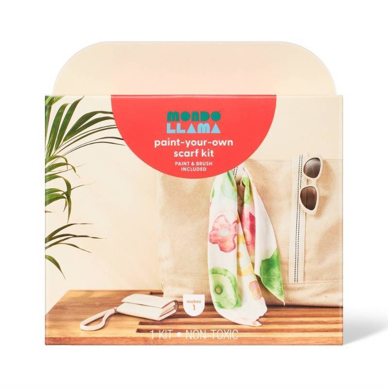 lot 2111 image: Scarf Fabric Paint Dye Craft Kit - Mondo Llama�� - Retail $20