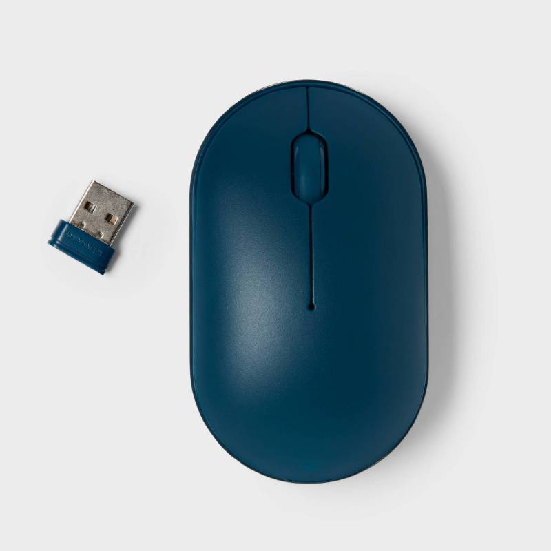 lot 2115 image: Mouse - heyday�� Dark Teal Bluetooth & USB-A Connection for Home Use - Retail $15