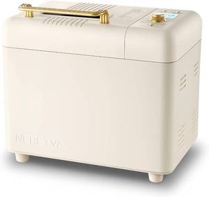 lot 251452 image: Retails for $150 Neretva Bread Machine, 2.2LB 15-in-1 Bread Maker, Dual Heater Breadmaker Machine with Auto Nut Dispenser & Nonstick Ceramic Pan, Bread Maker Machine for Gluten Free, Dough Maker, Sourdough, Yogurt