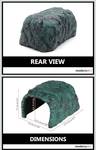 MODERNJOE'S Stone Cave Shelter Hiding Turtle House - Rock Hideout Cave for Reptile.Decorative for Aquariums & Terrariums.Perfect for Lizards,Snakes,Amphibians,Frogs,Turtles,Bearded Dragons -Large size - Retail: $25