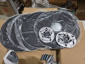lot 5248 image: No Product Info Appear to be Wheel Covers, possibly for semi-tractor. 20