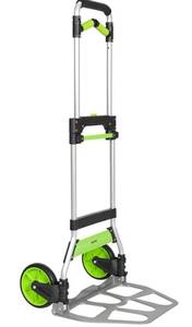 lot 5271 image: Leeyoung Folding Hand Truck and Dolly,309 lb Capacity Aluminum Portable Cart with Telescoping Handle and PPEVA Wheels