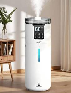 Humidifier Large Room, 4.2 Gal/16L Large Humidifier for 1500 sq.ft, 360° Nozzles Cool Mist Ultrasonic, Top Fill Tower Humidifiers for Bedroom Office Plant wholehouse with Extension Tube, Night Light