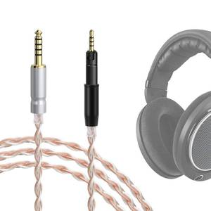 lot 5473 image: GEEKRIA Apollo Silver-Plated Upgrade Audio Cable Compatible with Sennheiser HD 620S599598560S400PRO579569550505 Headphones, 4.4mm to 2.5mm Replacement Cord (4 ft  1.2 m)