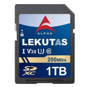 lot 5482 image: LEKUTAS 1T(999GB) SDXC UHS-I Memory Card - Up to 200MBs Read Speed, C10, U3, V30, 4K UHD, Full-HD & 4K Video SD Card for Canon Nikon Sony Fujifilm DSLR Cameras or Mirrorless Cameras