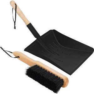 lot 5500 image: G GOOD GAIN Fireplace Ash Shovel and Brush Set -Rust Resistant Metal Fireplace Shovel for Ash Cleaning, Fireplace Tools Set Indoor & Outdoor for Stoves, Fireplace Broom and Dustpan Set for Fire Pit