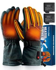 lot 5523 image: Maliansun Heated Gloves for Men Women Rechargeable, 5 Heating Levels Heated Gloves, 7.4V 6400mAh for Winter Work Motorcycle Ski (XL, Basil)