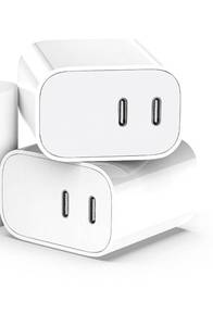 lot 5539 image: USB C Charger Block,2-Pack Dual Port USB C Fast Charging Block Type C Wall Charger Plug for iPhone 17161514131211 Pro MaxPlusXs MaxXRX,iPad Pro (20W)
