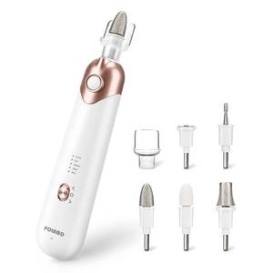 lot 5549 image: Professional Manicure Pedicure Kit, Electric Nail File Set, Cordless Electric Nail Drill Machine, 5 Speeds Hand Foot Care Tool for Nail Grind Trim Polish(White)
