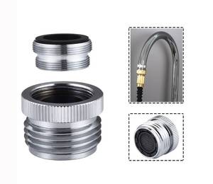 lot 5552 image: walkinginrain Faucet Adapter with Aerator, Sink Faucet to Garden Hose Adapter, Faucet Adapter to Garden Hose for Kitchen and Bathroom, 34 GHT Thread Chrome