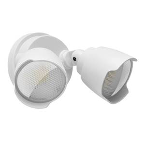 lot 5561 image: CELAVY 15W LED Flood Light Outdoor, 1500 Lumen Exterior Security Lights, 3000K5000K Light, IP65 Waterproof, Dual-Head WallEave Mount Flood Light Energy Saving for Garage, Patio, Yard (White)