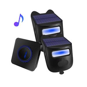 lot 5563 image: HoneTeek Driveway Alarms Wireless Outside Weatherproof, Wireless Driveway Sensor Motion Sensor & Detector Alarm Outdoor, 600ft Range Solar Motion Detector Home Security Alert System