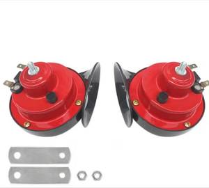 lot 5564 image: 300DB Super Loud Car Horn, 12V 4A Waterproof Air Horn Replacement Kit, Electric Snail Horn for Cars, Motorcycles, Trucks, Bicycles, Marine Cars, Universal Automotive Accessories