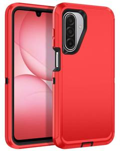 lot 5572 image: Casenplaza for Samsung Galaxy A17 5G CaseGalaxy A26 5G Case Heavy Duty Shockproof Dropproof 3-Layer Full Body Protection Without Screen Protector Tough Rugged Case for Galaxy A17A26 5G,RedBlack
