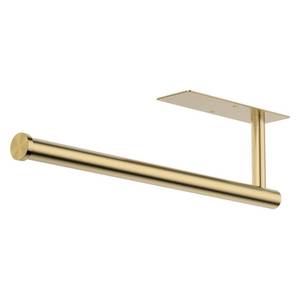 lot 5583 image: CHIKESI Paper Towel Holder Under Cabinet, Self-Adhesive,No Drilling, Stainless Steel, Wall-Mounted for Kitchen and Bathroom, Easy Install, Durable, Space-Saving, Ideal for Home, RV (Gold, 1 Pack)