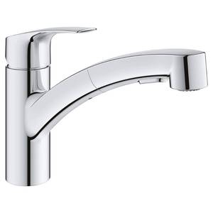 lot 5617 image: GROHE 30306001 Eurosmart Dual Spray Pull-Out Kitchen Faucet with Sprayer, 1.75 GPM, Chrome