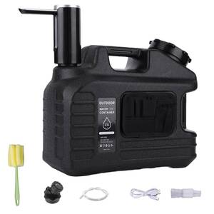 lot 5618 image: ASIEIT 3.5 Gallon Portable Camping Water Jug with Automatic Touch Control Water Pump, Leak-proof Water Container with Spigot, Type-C Rechargeable, Water Storage for Hiking, Camping, Emergency