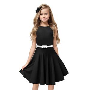lot 5638 image: HB HBB MAGIC Girls Vintage Dress 50s Retro Twirling Special Occasion Dresses Size 12 Sleeveless Kids Dress Black