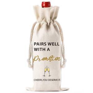 lot 5641 image: New Job Promotion Gifts for Coworker - Pairs Well With Promotion Wine Gift Bag, Going Away Farewell Goodbye Leaving Congratulations Present for Women Men Friend Boss Christmas Birthday New Year