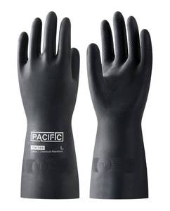 lot 5644 image: PACIFIC PPE Chemical Resistant Gloves, Heavy Duty Industrial Rubber Gloves, Resist Acid, Alkali and Oil, 12.6, Large