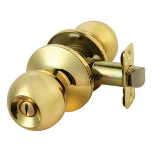 lot 25833 image: Interior Privacy Knob, Polished Brass