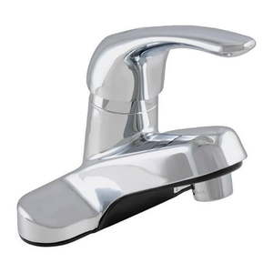 lot 25871 image: LDR Industries 4356986 4 in. Washerless Cartridge Single Handle Lavatory Faucet  Chrome