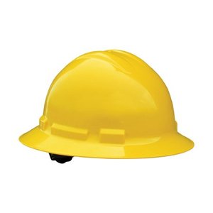 lot 25874 image: Radians Quartz Polyethylene Full Brim Hard Hat, Yellow