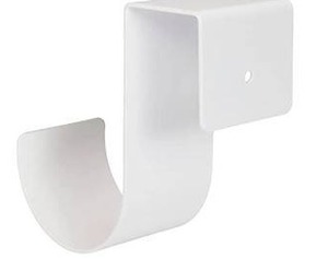 lot 25876 image: Mide Products 5738125 6 in. Short Fence Mount Hook Aluminum White - 25 lbs