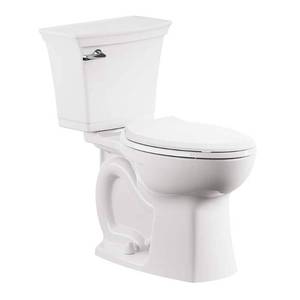 Rumson 2-Piece 1.28 GPF Single Flush Elongated Toilet in White, Seat is Included