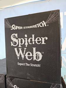 lot 18913 image: Super Stretch Spider Web Halloween Decor - 24 Pk