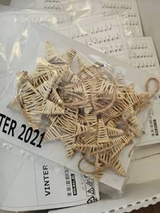 lot 18938 image: IKEA Vinter Woven Christmas Decorations 10Pk - 8 Pks