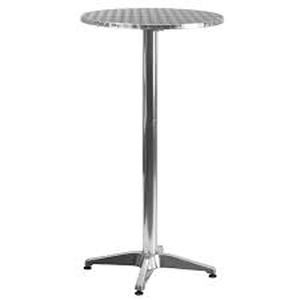 lot 59029 image: Flash Furniture 23.25 round aluminum bar table - Retail $0