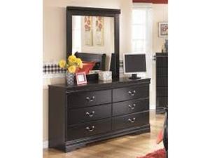 lot 59051 image: Ashley Huey Vineyard 6 Drawer Dresser and Mirror - Retail $0