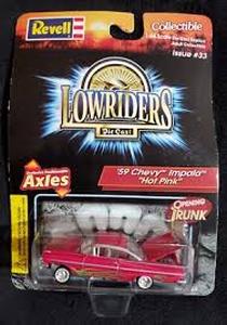 lot 20346 image: Revell 164 Scale 59 Chevy Impala Hot Pink - Retail $0
