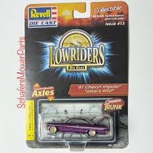 lot 20348 image: Revell Lowriders Die-Cast 61 Chevy Impala Jokers Wild - Retail $0