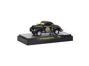 lot 20365 image: M2 Machines Diorama NHRA 1941 Willys Coupe Gasser (Black) - Retail $0