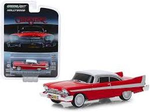 lot 20370 image: Greenlight Hollywood 164 scale die-cast replica of the 1958 Plymouth Fury Evil Version Christine - Retail $0