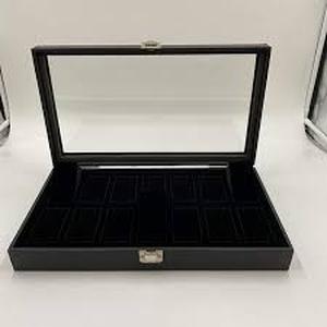 lot 20418 image: NicePackaging 14-slot watch and bangle display case - Retail $0