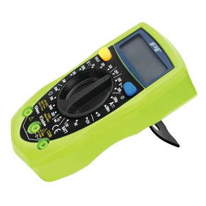 lot 20557 image: Performance Tool W2969 Compact Digital Multimeters   Electronic Amp Volt Ohm Voltage Meter Multimeter with Diode and Continuity Test Tester  Backlight LCD Display (Green) - 2 Pack