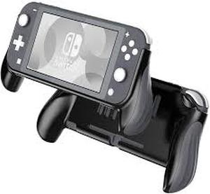 lot 20497 image: Letobee Protector Case for Nintendo Switch Lite, 2022 UPGRADED Latest Ergonomic Design Comfortable Grip with 2 Pack Thumb Grip Cap & HD Screen Protector SET Black