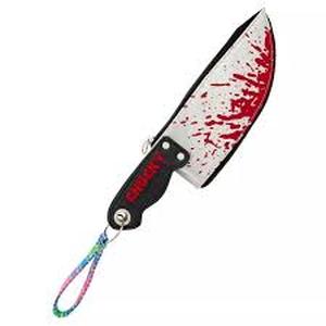 lot 20509 image: Chucky Childs Play Bloody Knife Wristlet Pouch Purse