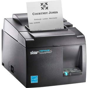 Star Micronics TSP143IIIU USB Thermal Receipt Printer with Device and Mfi USB Ports  Auto-cutter  and Internal Power Supply - Gray - Retail: $2,516