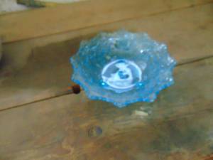 lot 3670 image: Electric Blue Candy Dish