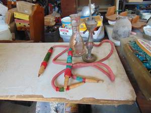 lot 3723 image: Vintage Hookah Pipe